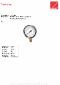 Manometer 112-.DE 0 til 1,0 bar G 1/4